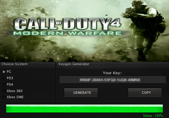 Call Of Duty 4 Modern Warfare Key Code Generator